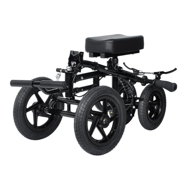 Wheels Medical Foldable Knee Walker Scooter with Pedal for Broken Foot Rest4