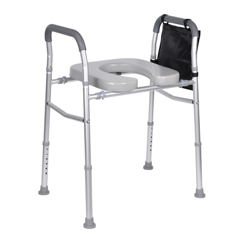Portable Bathroom Toilet Chair Elderly Commode Chair With Bag04