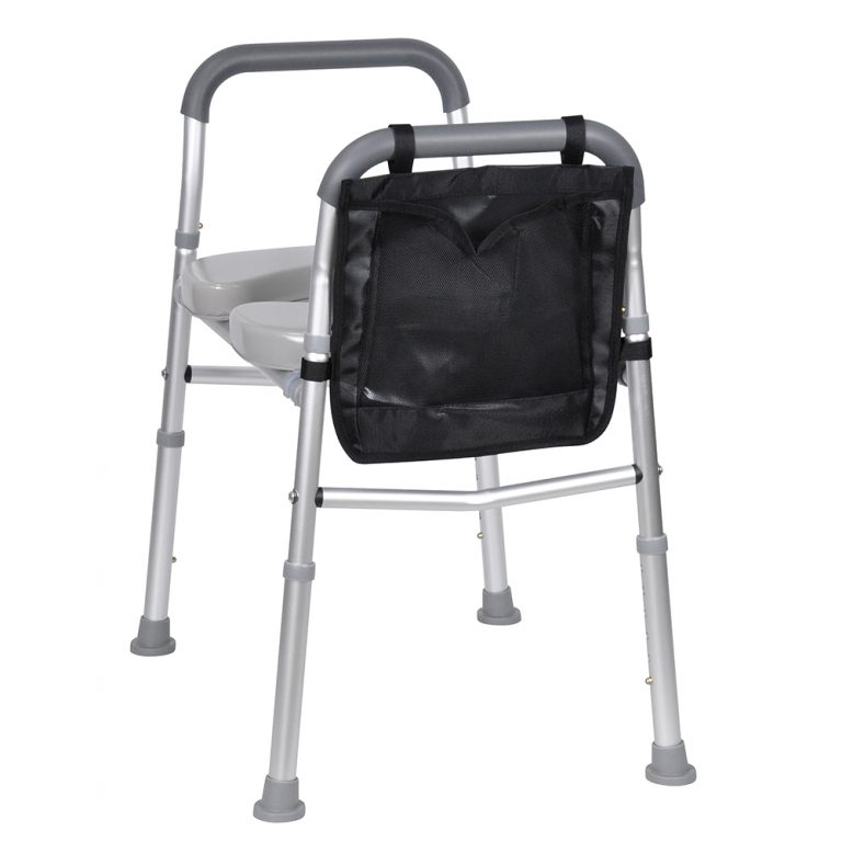 Portable Bathroom Toilet Chair Elderly Commode Chair With Bag03