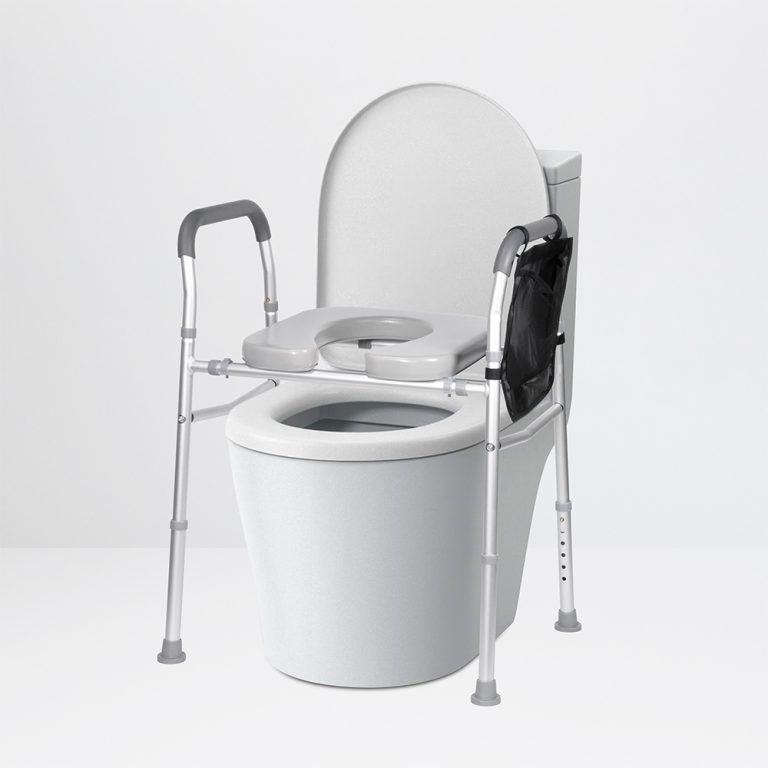 Portable Bathroom Toilet Chair Elderly Commode Chair With Bag02