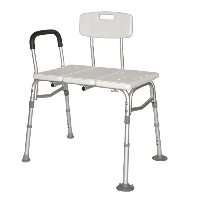 Height Adjustable Shower Bench with Backrest, Shower Chair Bath Chair for Elderly and Seniors01