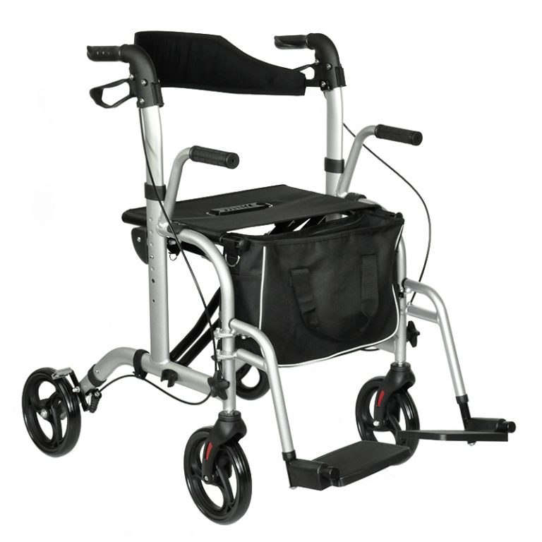 Medical Folding 2 in 1 Rollator Walker with Seat for Seniors01