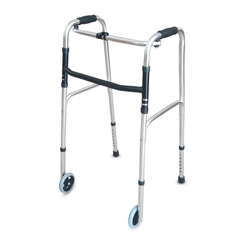 Aluminum Lightweight Walker with 2 front Wheels for Elderly, Handicapped and Disabled01