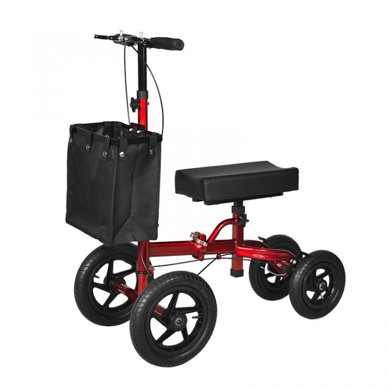 Foldable Knee Scooter for Broken Foot Injured Leg Crutch with Dual Brakes01