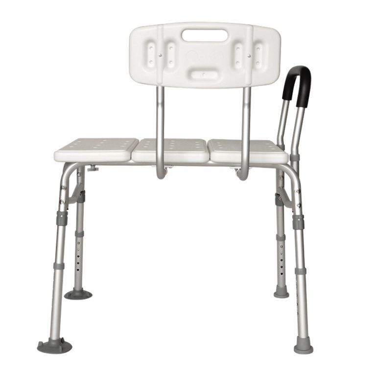 Height Adjustable Shower Bench with Backrest, Shower Chair Bath Chair for Elderly and Seniors02