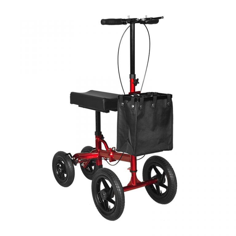 Foldable Knee Scooter for Broken Foot Injured Leg Crutch with Dual Brakes02