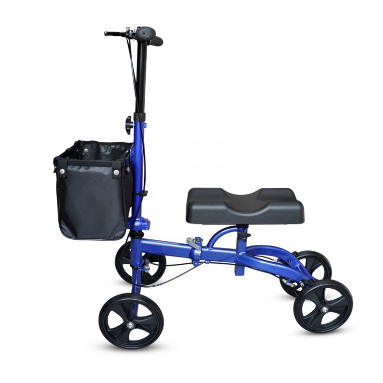 Foldable Knee Walker Scooter for Broken Foot Injured Leg Crutch with Dual Brakes02