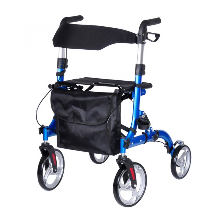 Lightweight Mobility Walking Aid Walkers Rollator with Shock Absorber for Disabled01