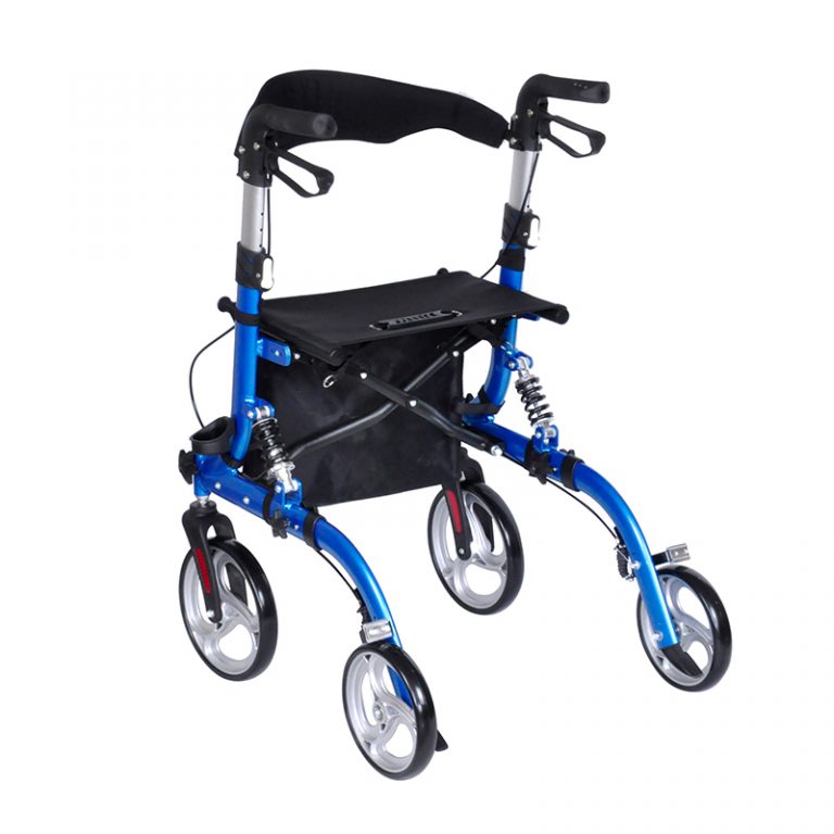 Lightweight Mobility Walking Aid Walkers Rollator with Shock Absorber for Disabled02
