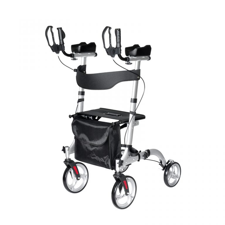 Medical Aluminum Stand Up Rollator Walkers with Armrest for Seniors01