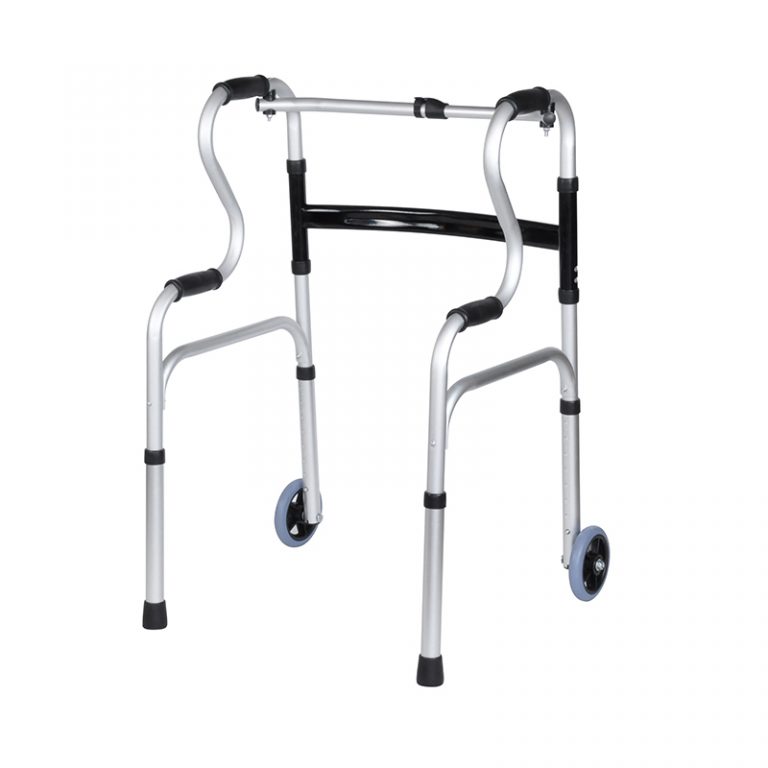 Aluminum Lightweight Walker with 2 front Wheels for Elderly, Handicapped and Disabled01