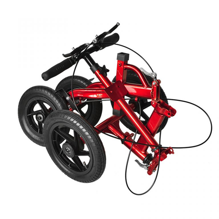 Foldable Knee Scooter for Broken Foot Injured Leg Crutch with Dual Brakes03