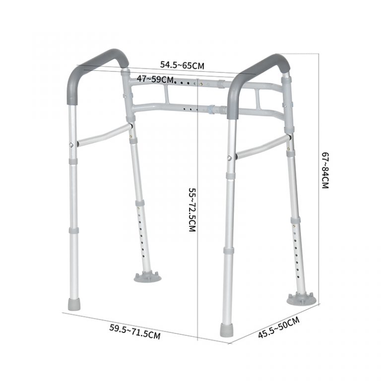 Heavy-Duty Toilet Safety Rails Stand Alone Toilet Safety Rails Fits Most Toilets for Elderly and Handicapp03