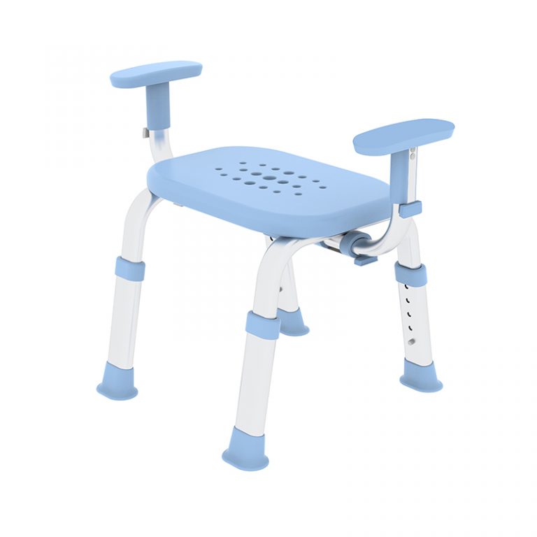 Portable Height Adjustable Tool Free Shower Chair with for Elderly and Disabled01