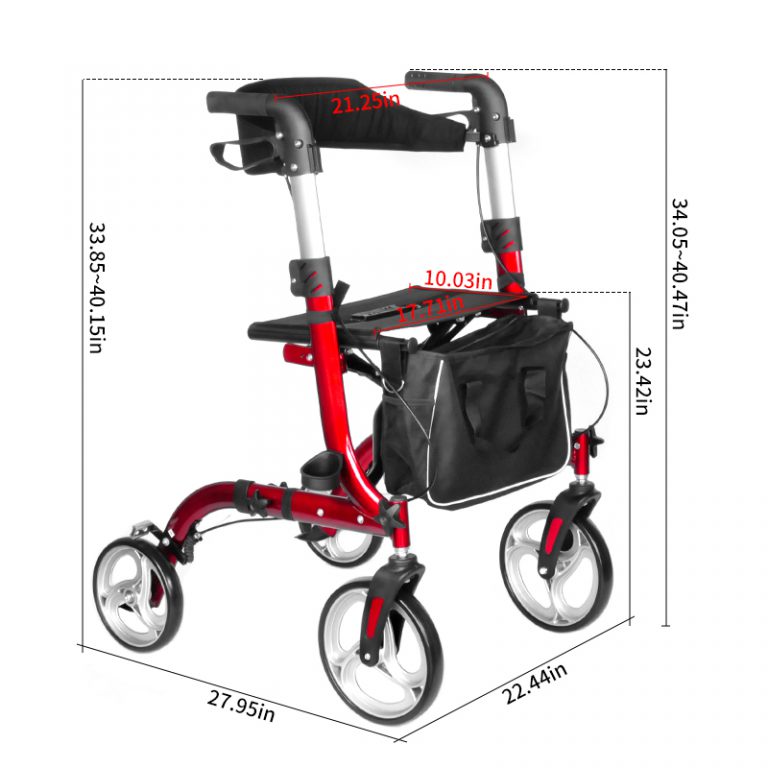 Lightweight Mobility Walking Aid Rollator walkers for Adult Elderly04