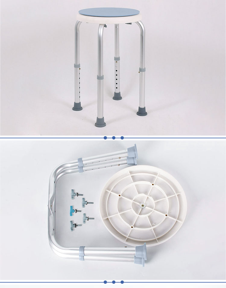 Bathroom Safety 360 Rotate Swivel Aluminum Bath Chair for Elderly Medical Handicapped Bathtub Shower Chair4