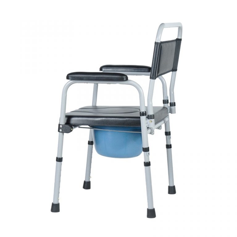 Height Adjustable Toliet Chair for Seniors with Padded Seat and Arms04