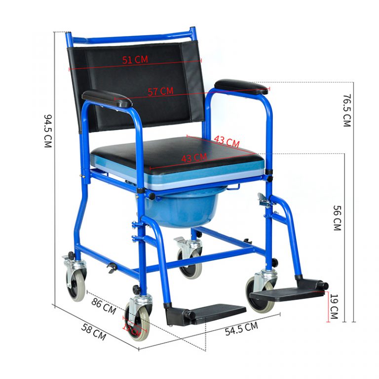Commode Chair in Rehabilitation Therapy Supplies Living Room Commode Toilet Wheel Chair04