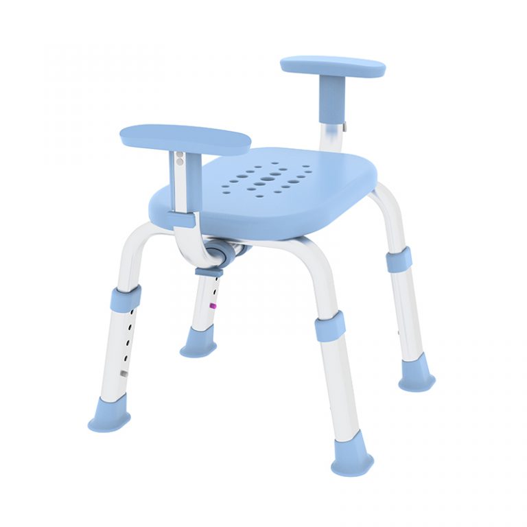 Portable Height Adjustable Tool Free Shower Chair with for Elderly and Disabled03