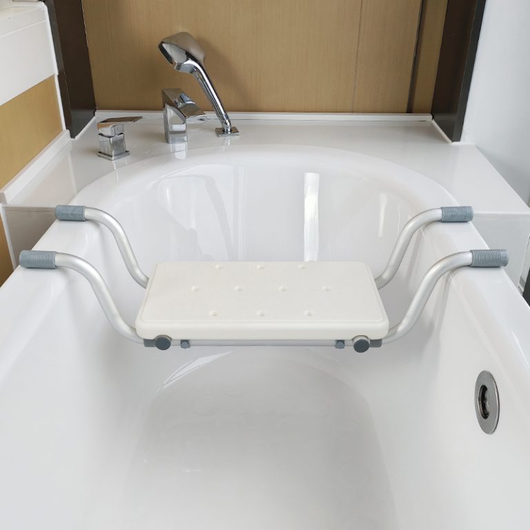 Bath Bench Heavy Duty Shower Stool Aluminium Adjustable Length Bathroom Seat Suitable for Bathtubs03