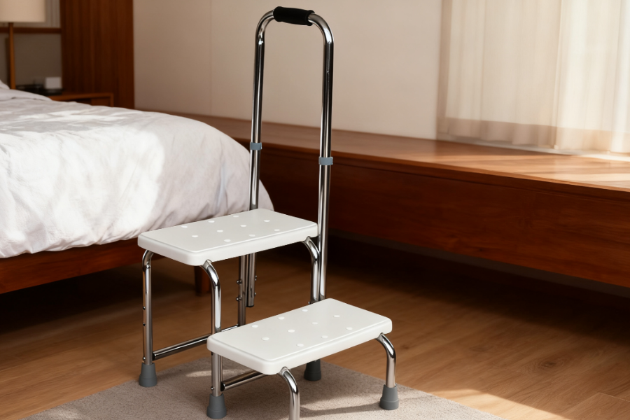 Double Step Stool with Armrests