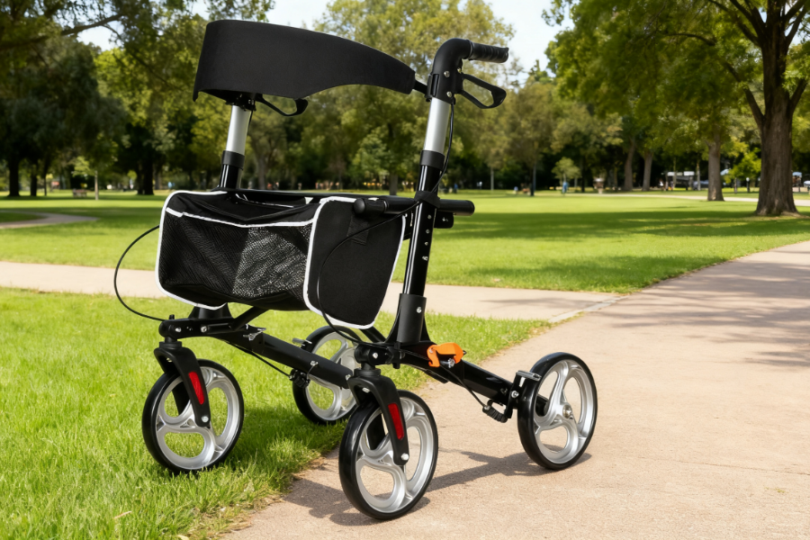 Lightweight Durable Aluminum Rollator with Seat