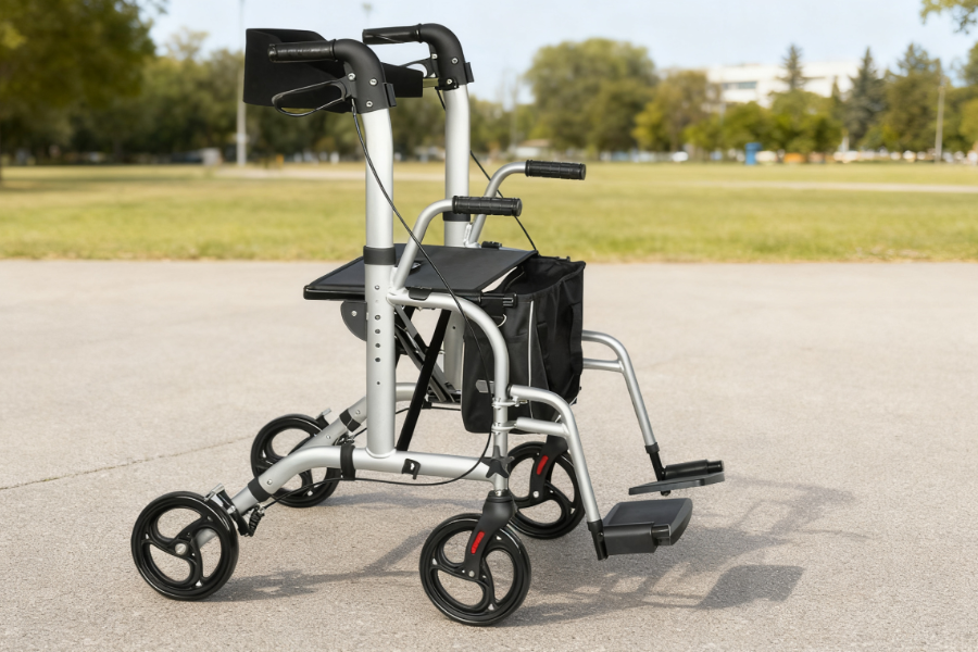 Medical Folding 2 in 1 Rollator Walker