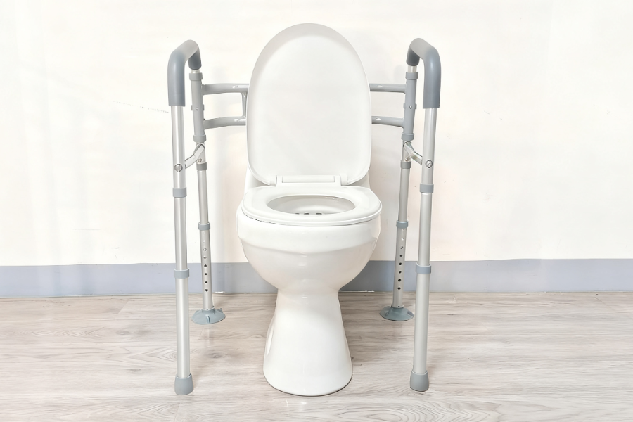 heavy-duty toilet safety rails