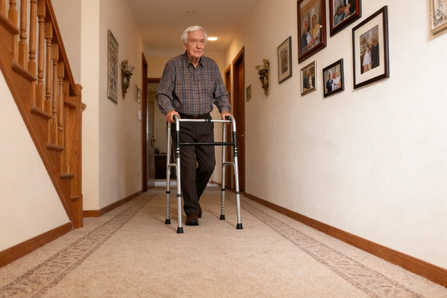 Foldable Adjustable Aluminum Walker