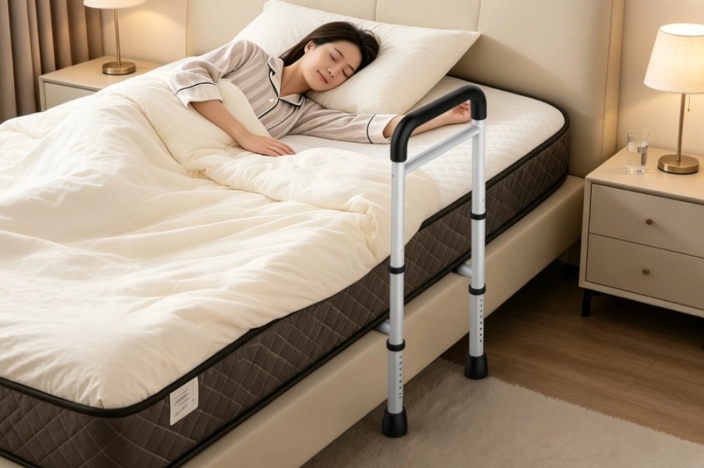 Bed Side Assist Collapsible Adjustable Home Adult Bed Rails Bedside Grab Bar