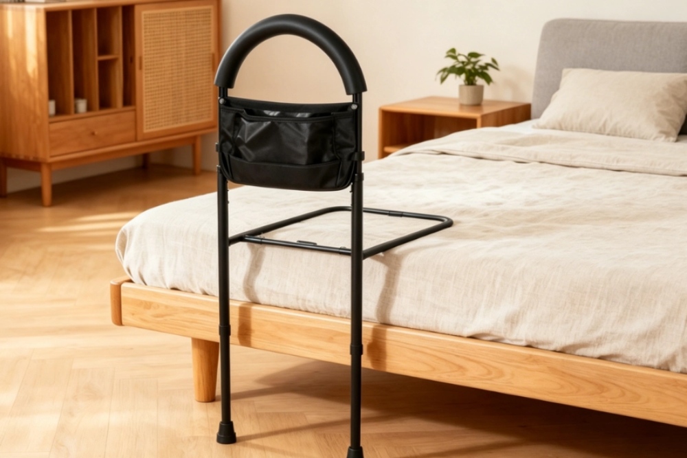 Safety Bed Rails with Storage Pocket Bed Rail for Elderly Adults