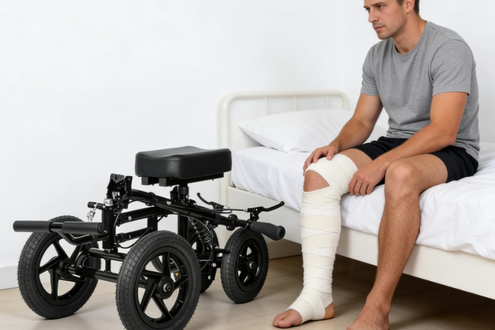 Wheels Medical Foldable Knee Walker Scooter