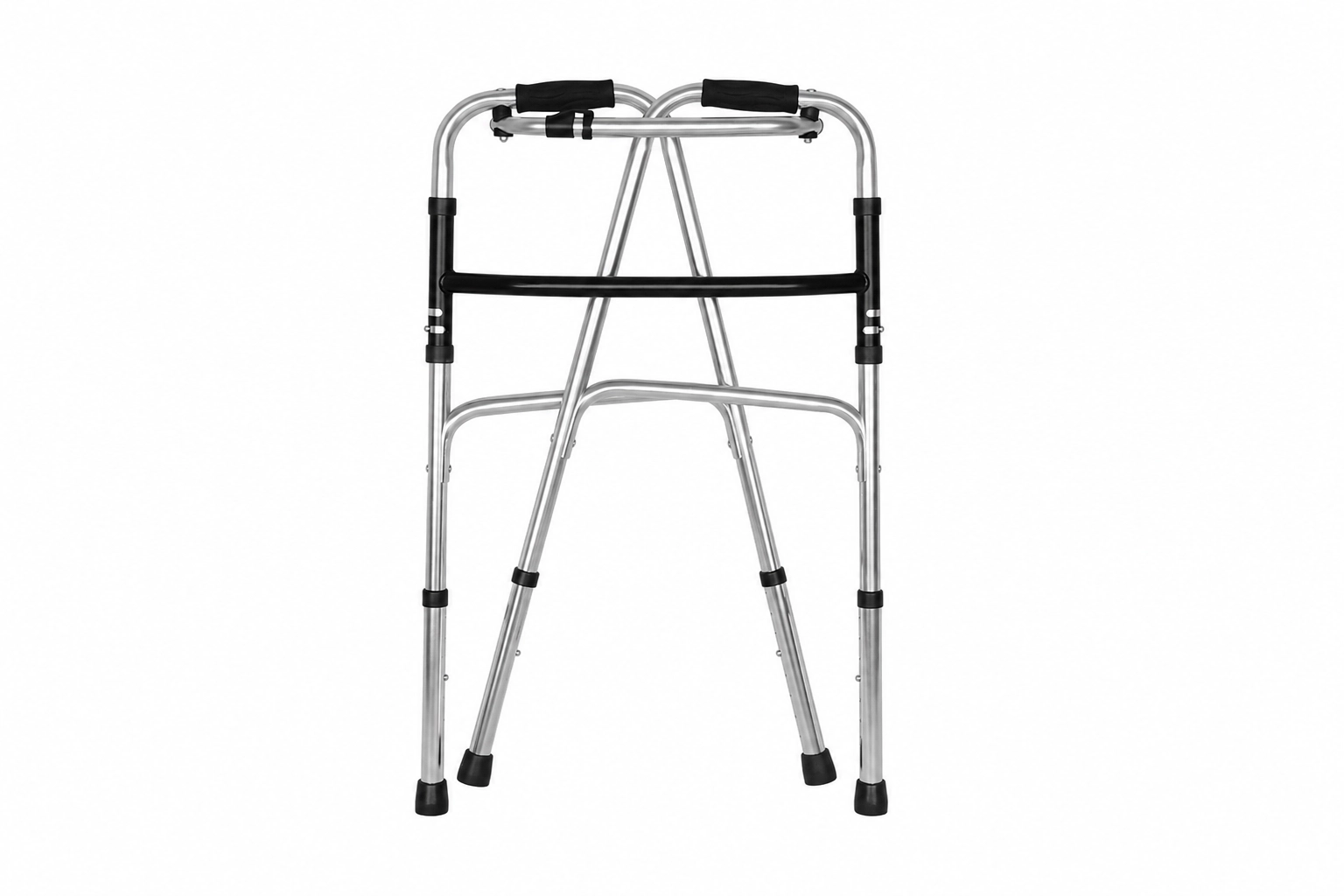 Foldable Adjustable Aluminum Walker For Elderly and Disabled